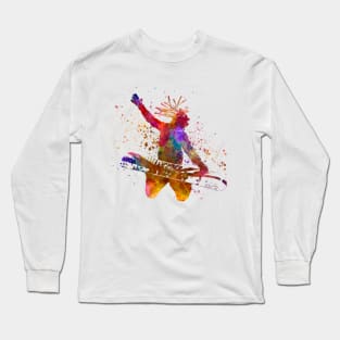 young snowboarder Long Sleeve T-Shirt